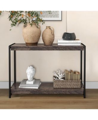 40" Entryway Table - Console Table with Storage, 2-Tier Sofa Table, Entry Table with Shelf, Hallway Table for Entryway, for Living Room, Couch
