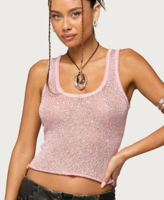Women's Eleora Sequin Knit Tank Top