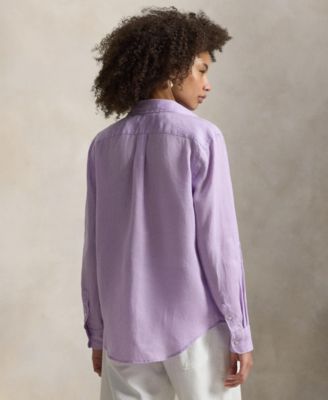 Women's Point Collar Long-Sleeve Shirt