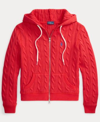 Women's Cable-Knit Full-Zip Hoodie
