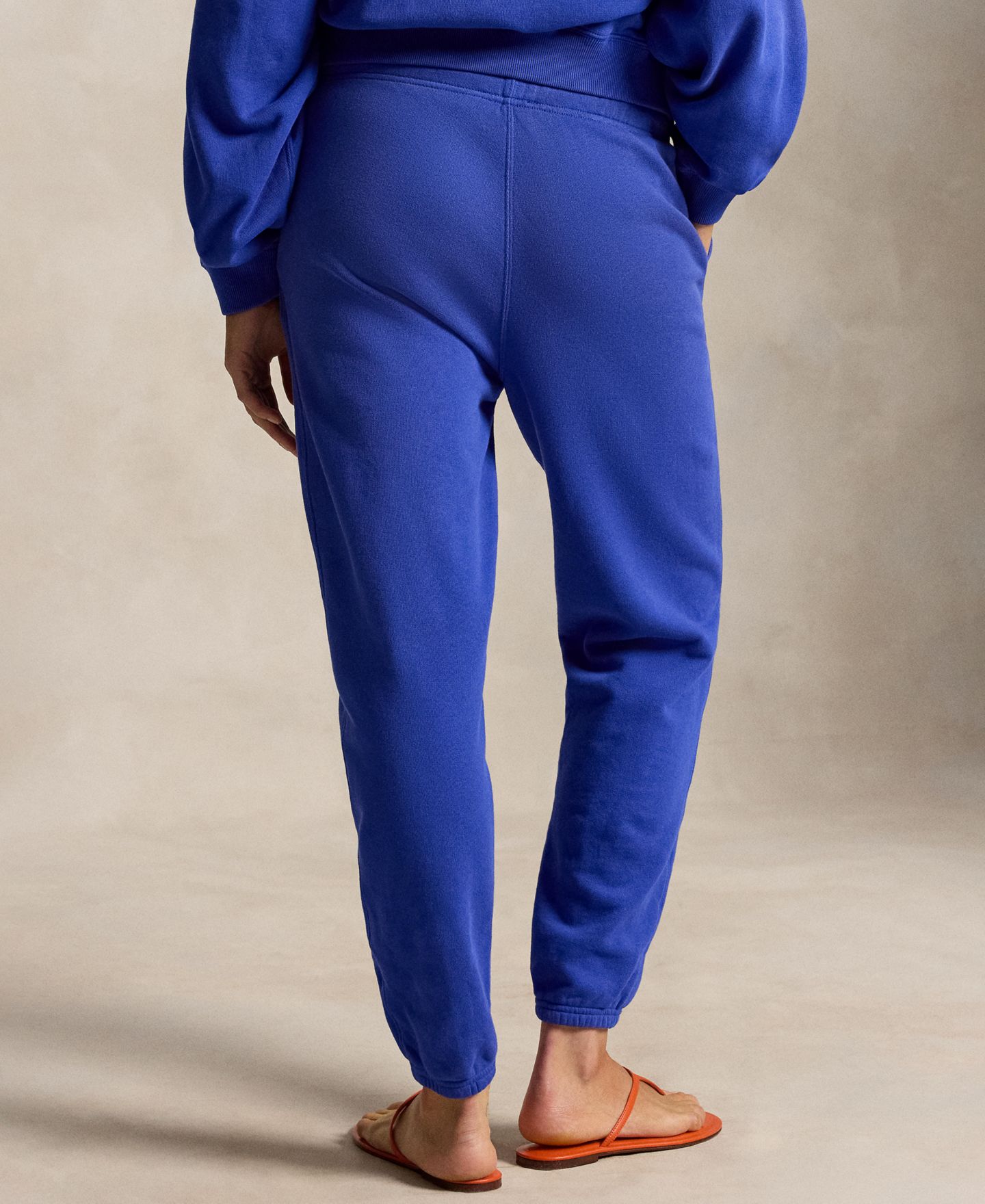 Женские брюки Polo Ralph Lauren Fleece Drawstring Sweatpants, цвет: Синий, вариант 1 — фото 5