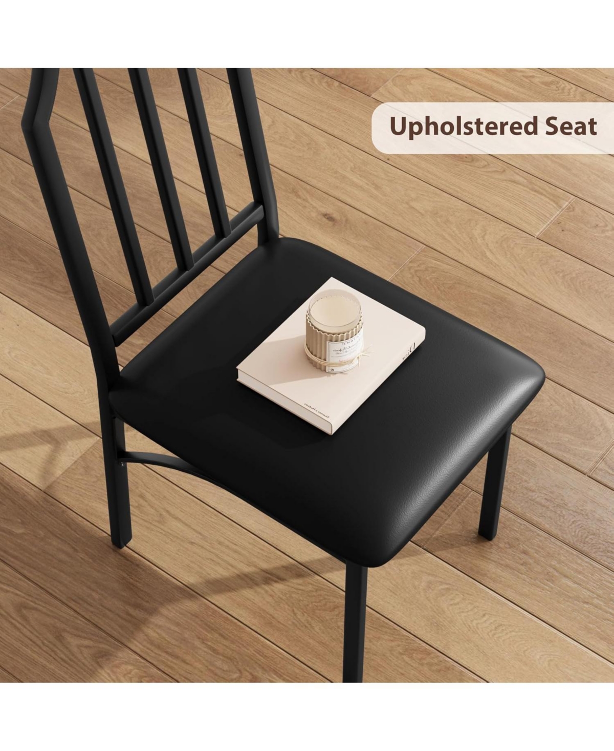 Gaomon Compact dining set for 2 with table and Pu cushioned chairs. Comfortable, stylish, and perfect for small kitchens or dining spaces