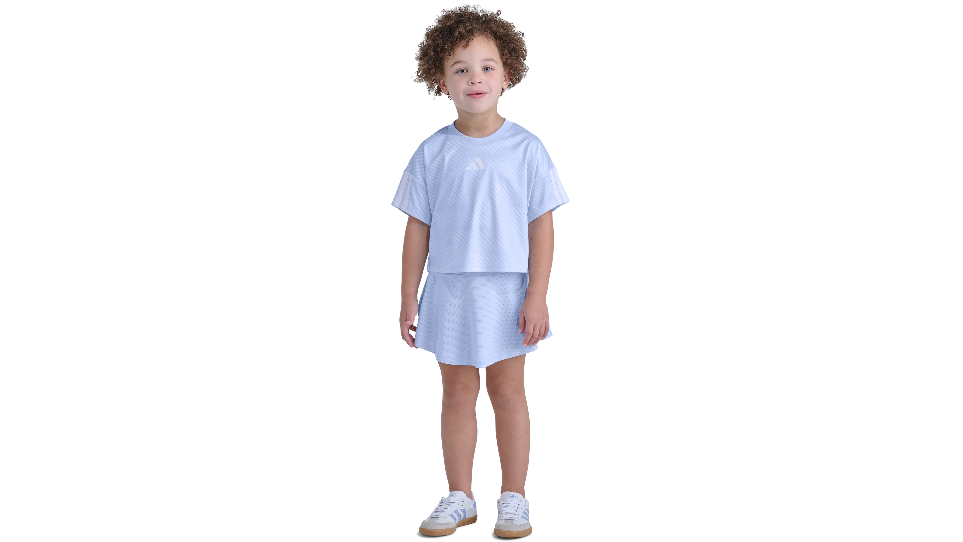 adidas Girls' 2T-6X Short-Sleeve Top & Skort, 2-Piece Set