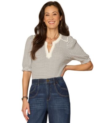 Women's Mandarin Collar Top