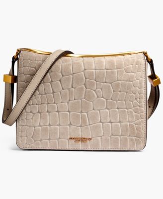 Jericho Croco Suede Small Shoulder Bag