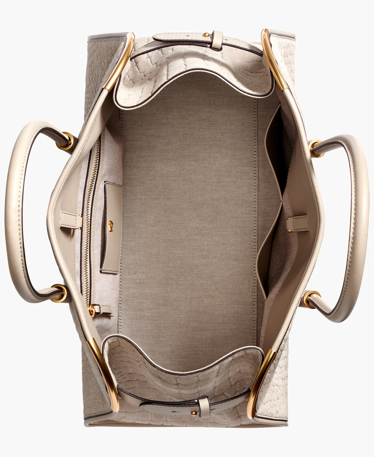 Donna Karan New York Satin Croco Extra Large Tote Bag