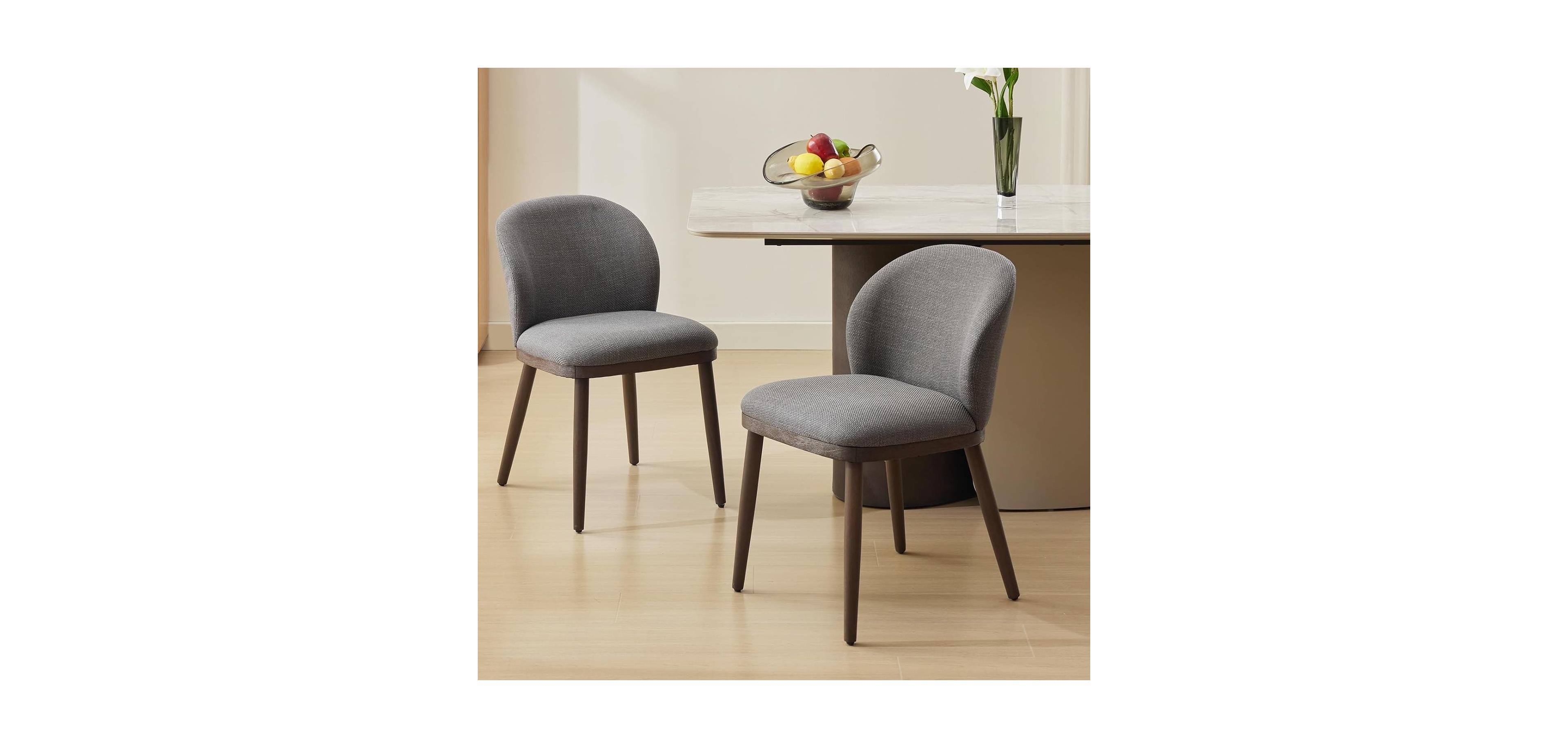 gaomon Dining Chairs Set of 2, Modern Upholstered Kitchen Chairs with Ergonomic Back Support
