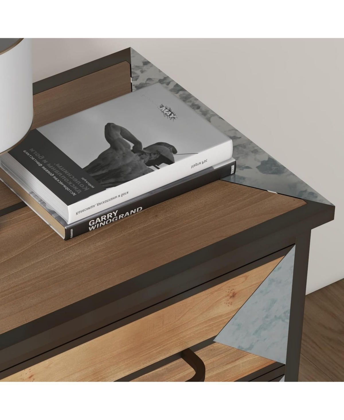 gaomon Wooden Floor 3 Drawers, Freestanding Entryway Storage Unit Console Table, Modern Organizer Cabinet for Living Room, Bedroom, Hallway, Office