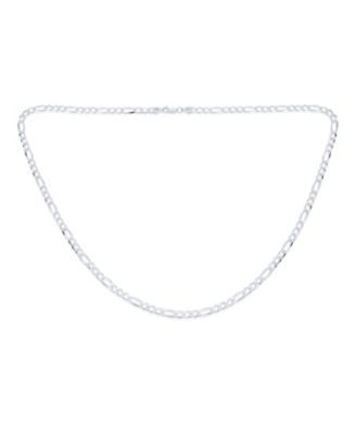 Classic Solid 5.5MM Heavy .925 Sterling Silver Figaro Link Chain Necklace