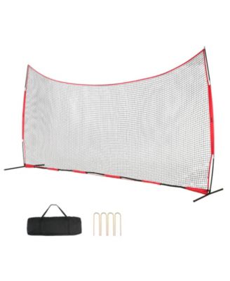 Barricade Backstop Net, 20x10 ft Sports Barrier Netting with Carry Bag, Practice Screen for Baseball, Softball, Soccer and Hockey