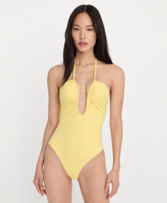 Women's & Plus Size Leilani Deep V-Neck One-Piece Swimsuit