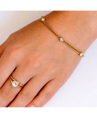 Women's Seraphina Bezel Link Bracelet