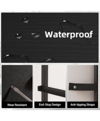 Fabric Chest of Drawers with 4 Foldable Storage Bins, , Nightstand & Organizer for Bedroom, Living Room