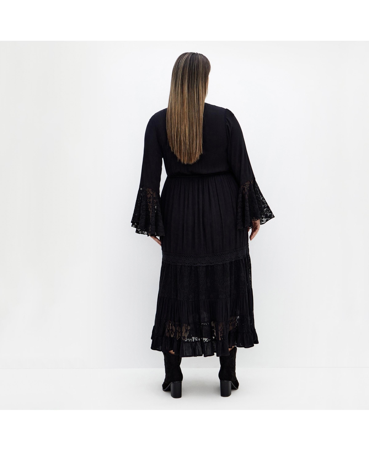 Draft - City Chic Women's Tisha Lace Maxi Dress