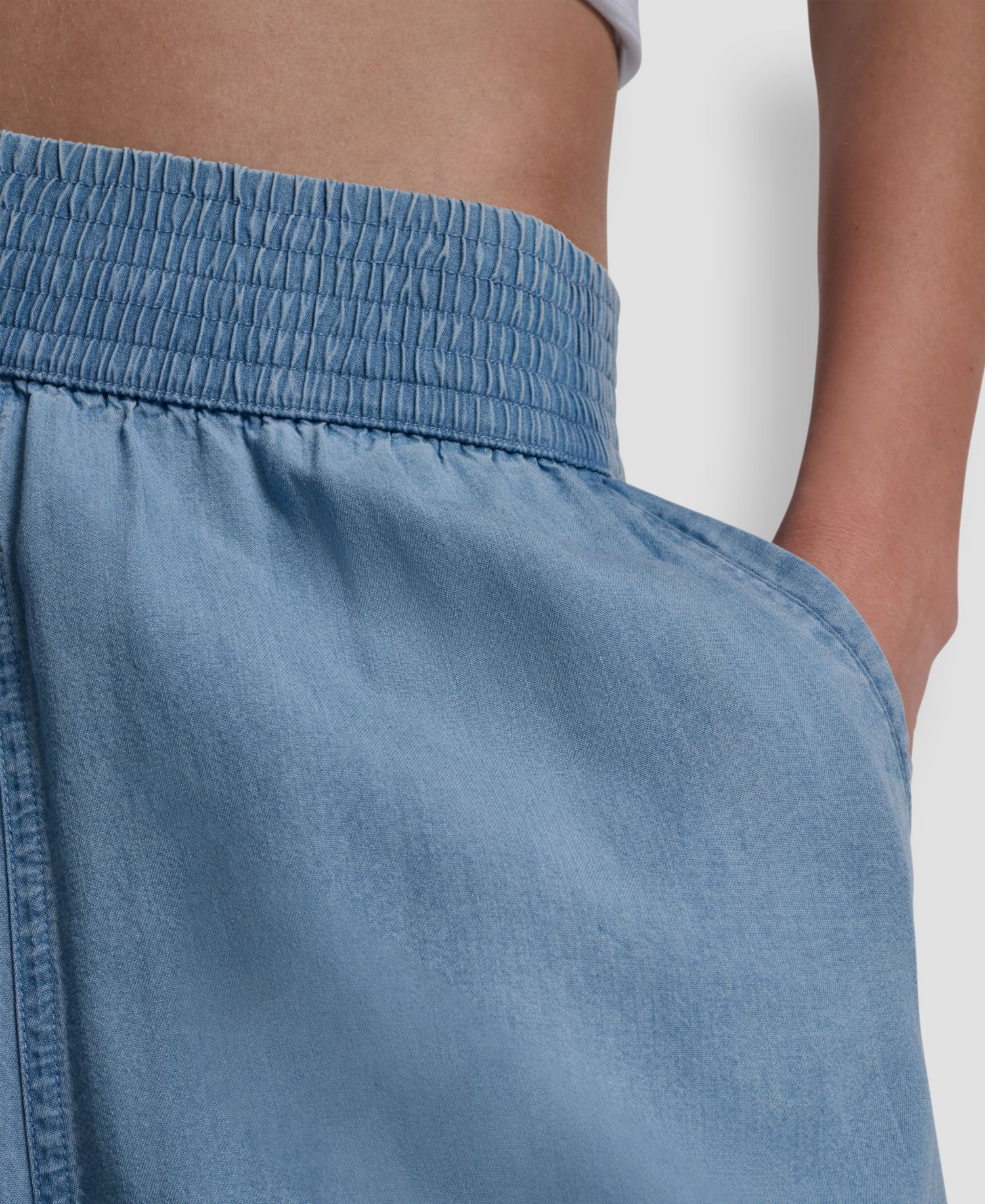 Petite Pull-On Wide-Leg Ankle Pants