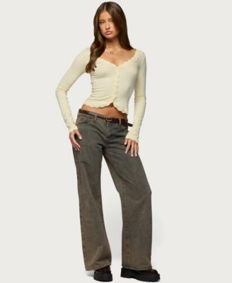 Women's Gayle Lacey Button Up Top