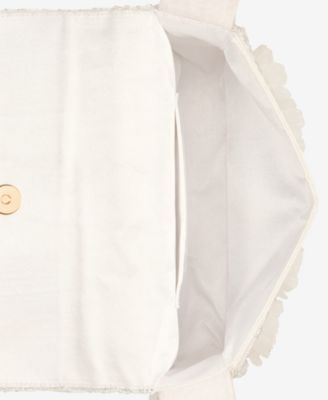 Beaded 3D Flower Shoulder Bag