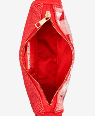 Beaded Half Moon Shoulder Bag