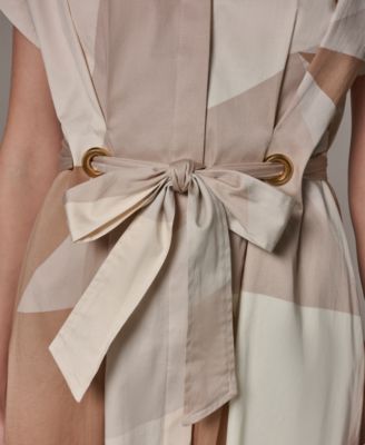 Women's Collared Neck Shirt Dress