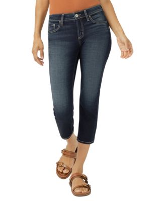 Women's Elyse Mid-Rise Luxe Stretch Capri Jeans