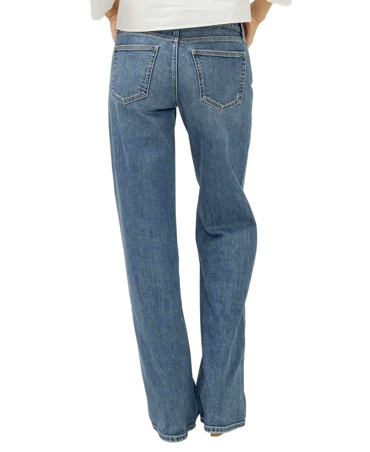 Silver Jeans Co. Women's Loose & Low Rise Straight Leg
