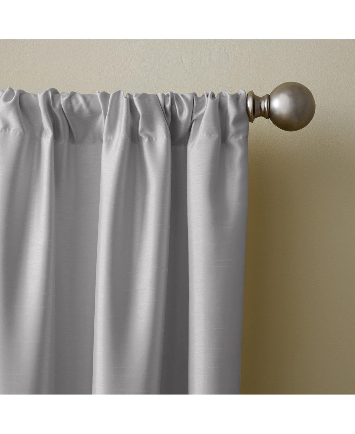 Elrene Home Fashions Versailles Faux Silk Blackout Window Curtain