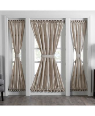 Colette Faux Silk French Door Window Panel