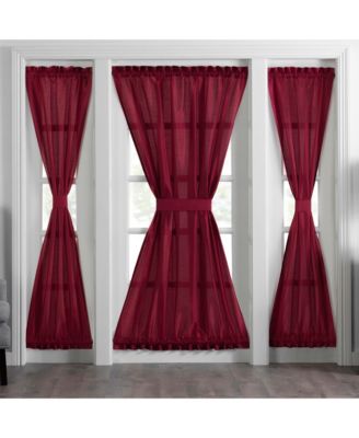 Colette Faux Silk Side Door Window Panel