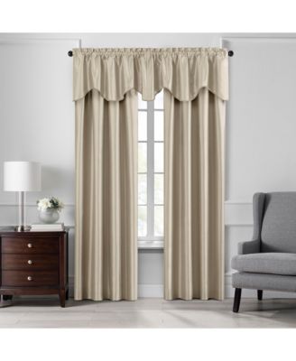 Colette Faux Silk Scalloped Window Valance