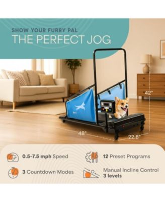 PawRunner Dog Treadmill for Medium Dogs  Indoor Treadmill for Dogs up to 130lbs, Dog Running Machine  Pet Running Pad