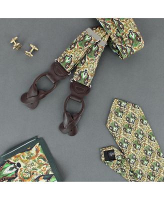 TRAFALGAR Men's Shall We Dance Silk Novelty 12x12 Pocket Square