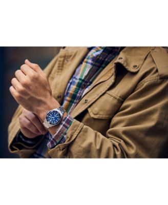 Men's Eco-Drive Promaster Dive Silver-Tone Stainless Steel Bracelet Watch, 41mm