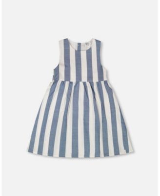 Girl Sleeveless Dress Stripes - Toddler