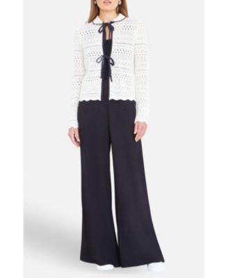 Women's Peter Pan Collar Knitted Cardigan