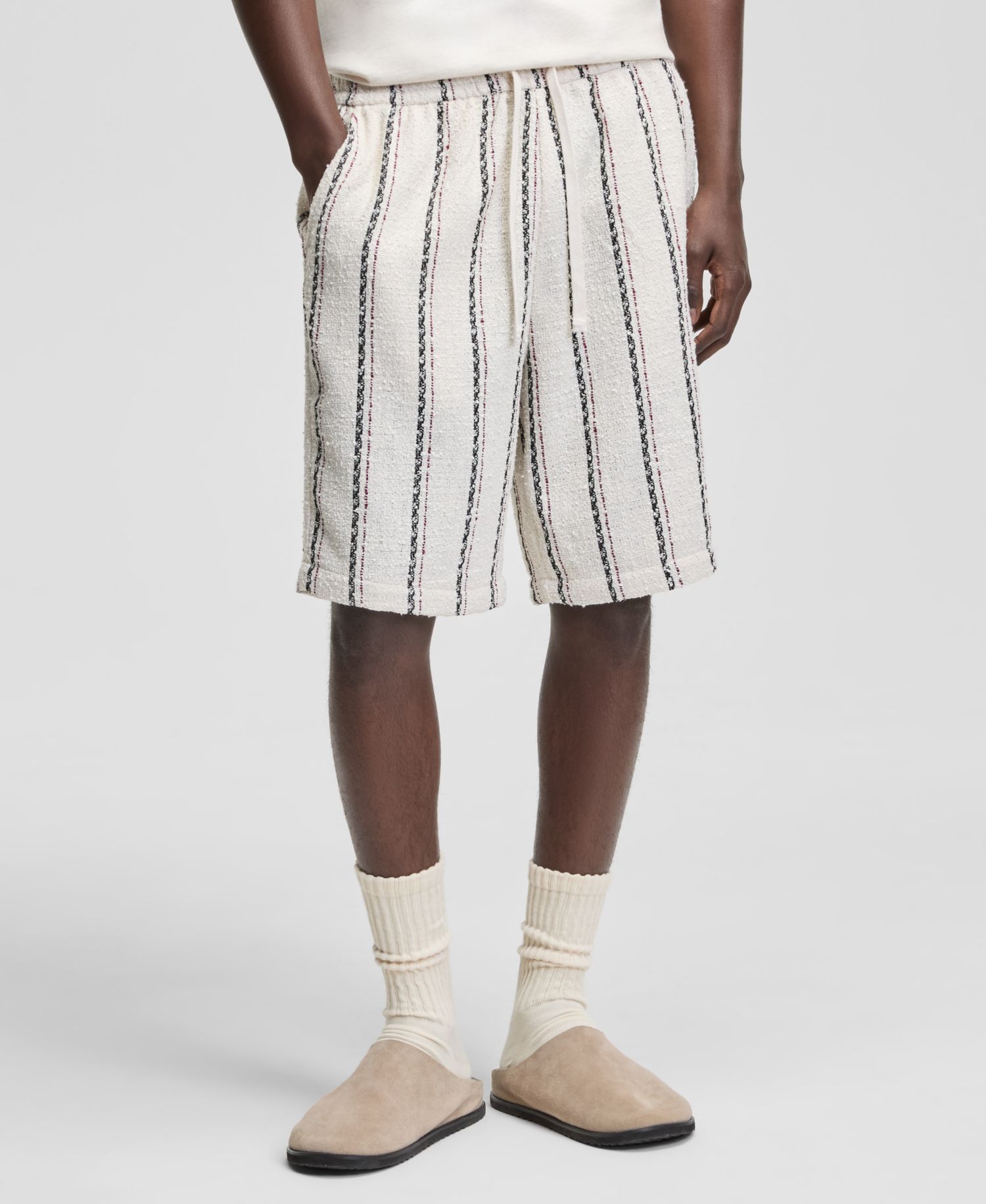 Men's Striped Relaxed 9" Pull-On Shorts