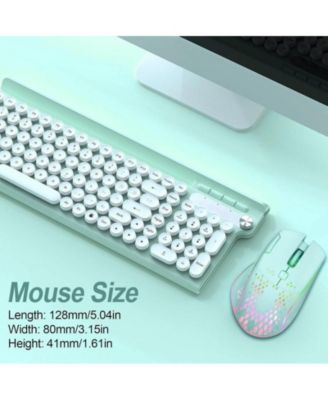 Wireless Gaming Mouse with RGB Lights - Adjustable DPI for Gaming, Office Work,Lightweight Honeycomb Design Compatible with Windows/Mac/Linux