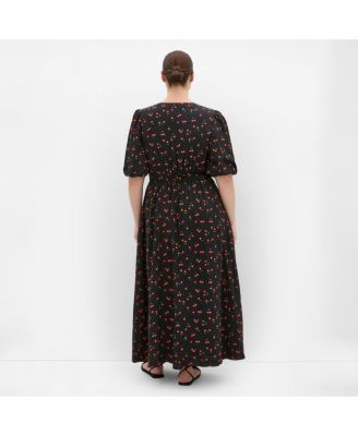 Women's Aliya Elbow Sleeve Maxi Dress