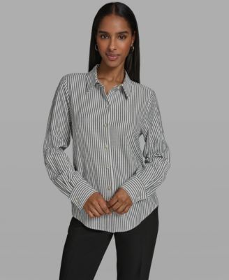 Women's Button-Front Collared Shirt