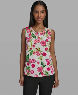 Women's Crewneck Woven Top