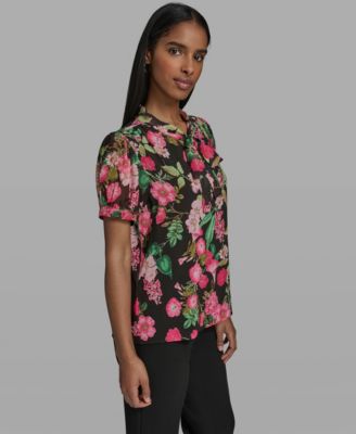 Women's V-Neck Woven Blouse