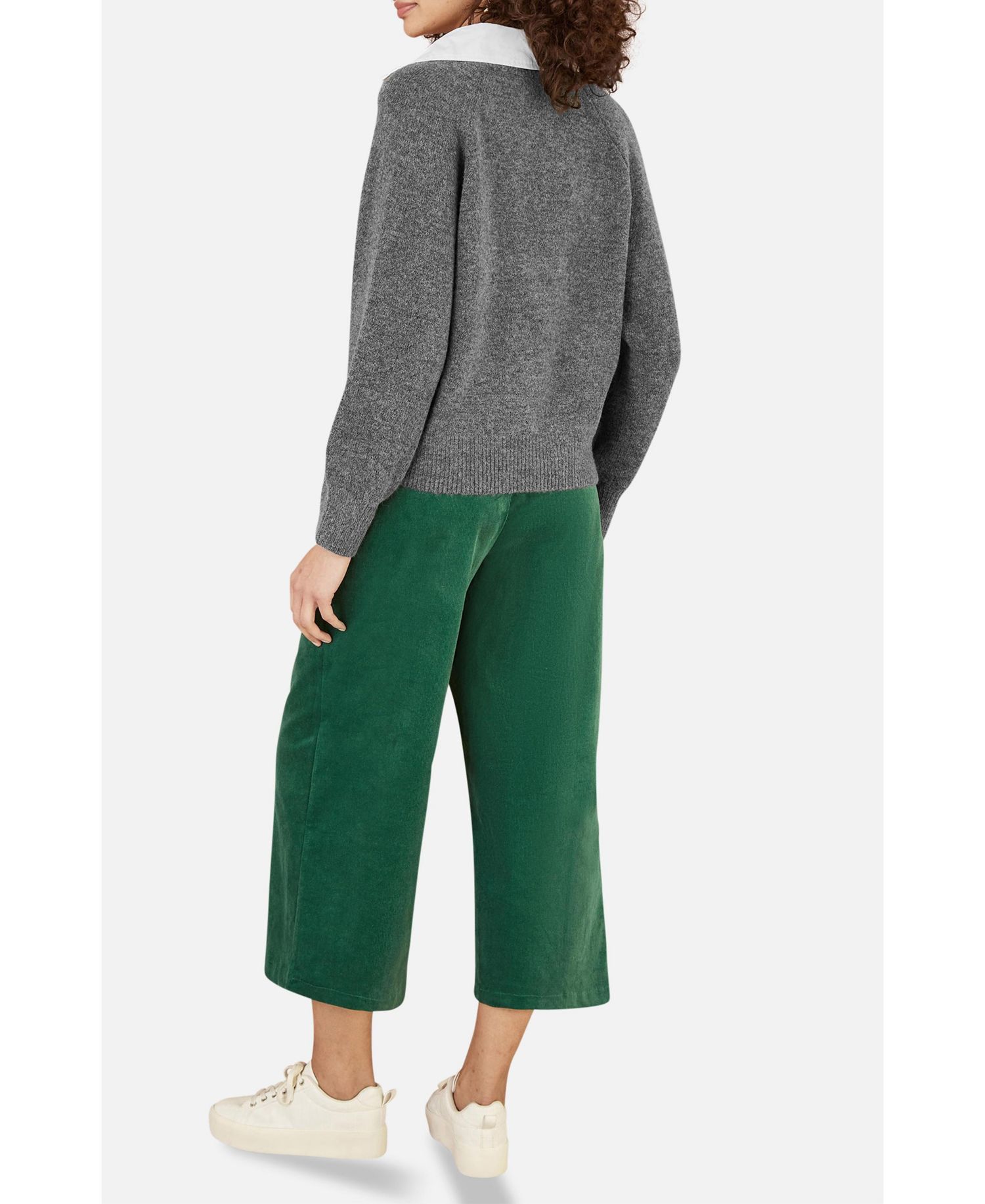 Women's Collar Detail Knitted Jumper