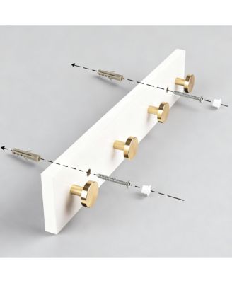 16" Aluminum Wall Hooks, Easy Install, Durable, Safe Design, Multi-Use