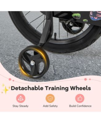 12 Inches Kids Bike with Basket and Adjustable Handlebar for 3-4 Years Old