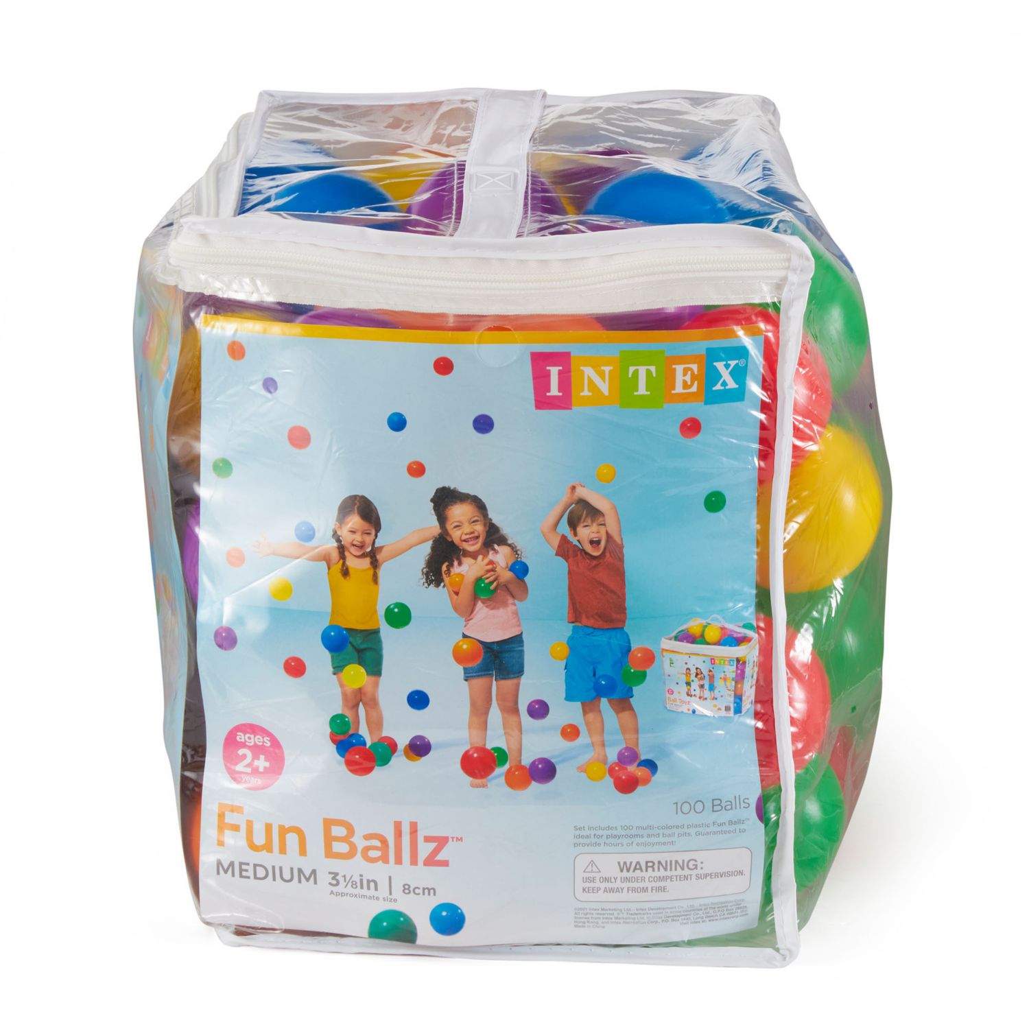 Fun Ballz Plastic Balls, 100-Piece Set