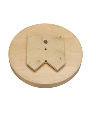 24" Lazy Susan Full-Circle Wood, Corner Cabinet with Steel Bearings