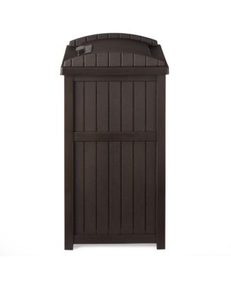 Trash Hideaway Outdoor Patio 33 Gal Garbage Waste Trash Can Bin (3 Pack)
