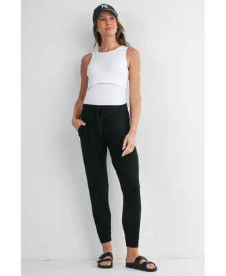 Maternity Relaxed Fit High Rise Joggers