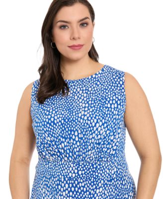 Plus Size Round Neck Sleeveless Dress