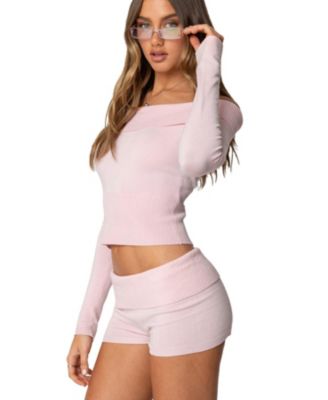 Women's Jamie Fold Over Knit Top