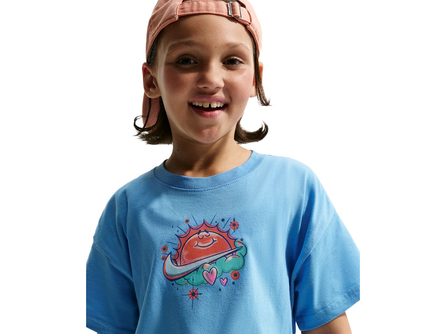 Футболка Nike Sportswear Crewneck T-Shirt для девочек, цвет: Светлый пурпурный — фото 6